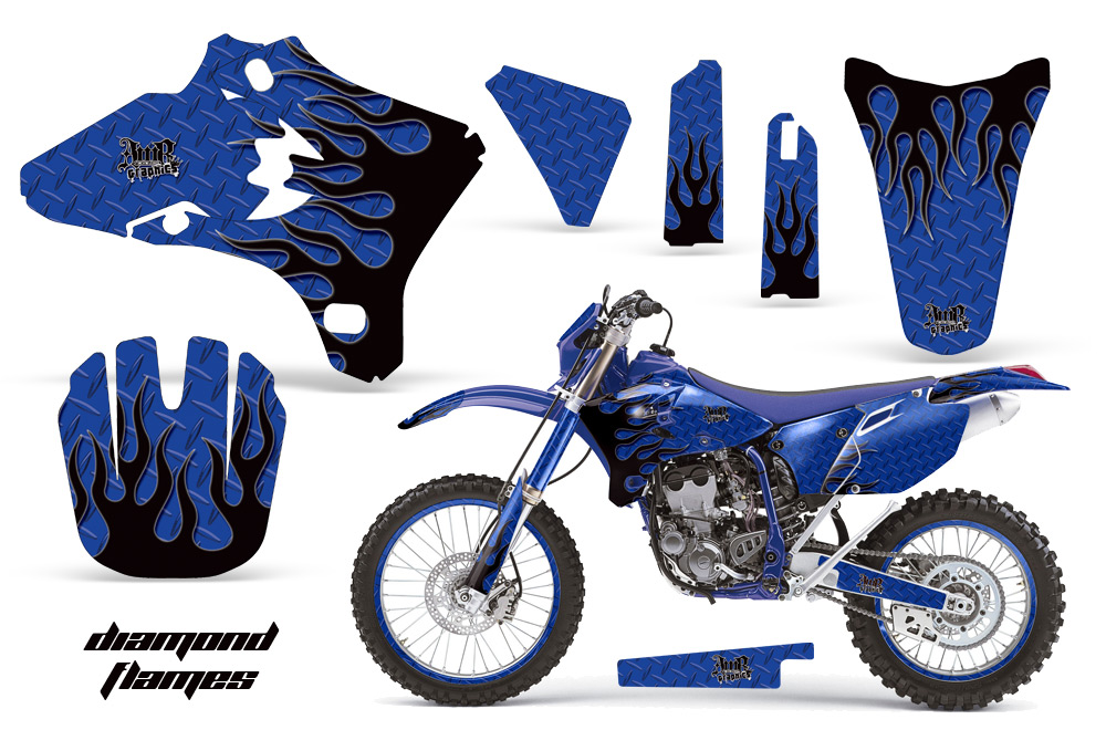 Yamaha YZ250F YZ450F 03-05 Graphic Kit DF BL NPs